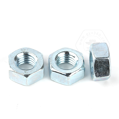 <a href=http://www.clickingtickets.com/ target='_blank'>工業(yè)熊</a>A碳鋼8級(jí)藍(lán)白鋅六角螺母DIN934